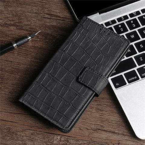 For Samsung Galaxy F14 5G Skin-touch Feeling Phone Case Crocodile Texture Wallet Stand PU Leather Cover