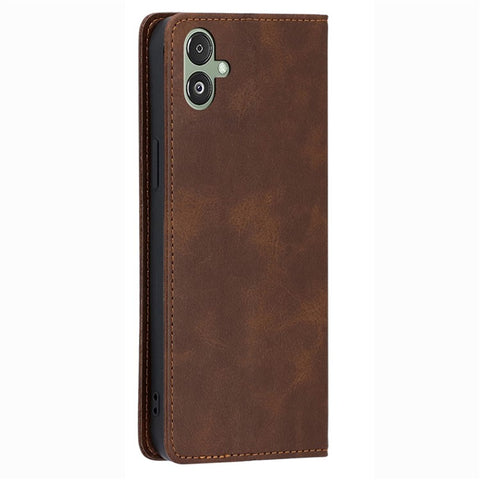 For Samsung Galaxy F14 5G Calf Texture Mobile Phone Protector Case Stand Leather Wallet Cover