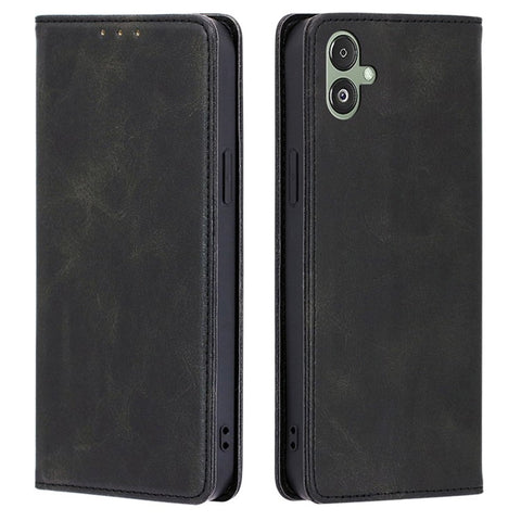 For Samsung Galaxy F14 5G Calf Texture Mobile Phone Protector Case Stand Leather Wallet Cover