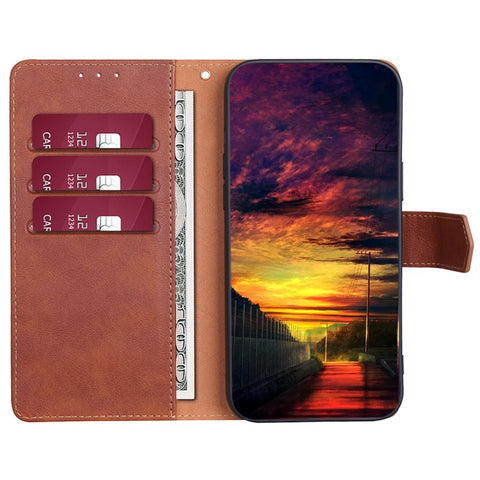 For Samsung Galaxy F14 5G RFID Blocking Wallet Phone Case PU Leather Cowhide Texture Stand Cover
