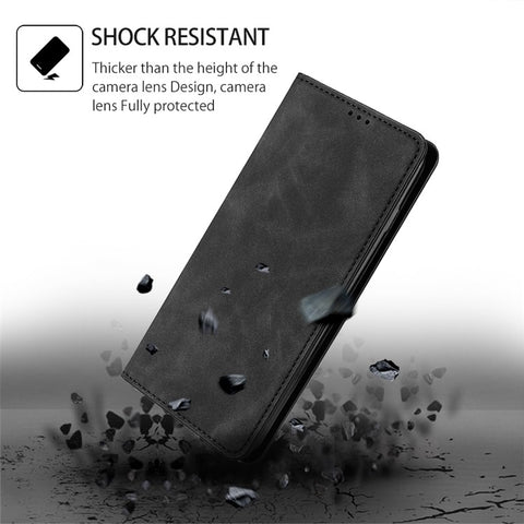 For Samsung Galaxy F14 5G Card Slots Stand Cover PU Leather Skin-touch Phone Case