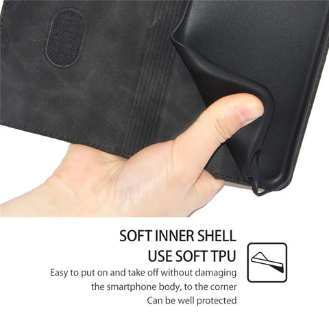For Samsung Galaxy F14 5G Card Slots Stand Cover PU Leather Skin-touch Phone Case