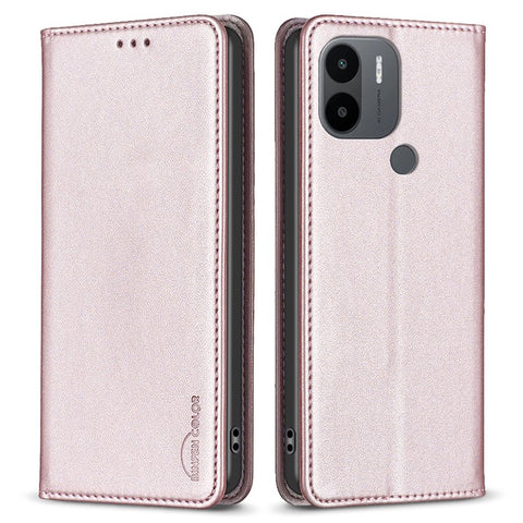 BINFEN COLOR BF18 for Xiaomi Redmi A1 4G / A1+ 4G / Redmi A2 4G / A2+ 4G / Poco C50 4G Phone Case Card Holder PU Leather Flip Cover