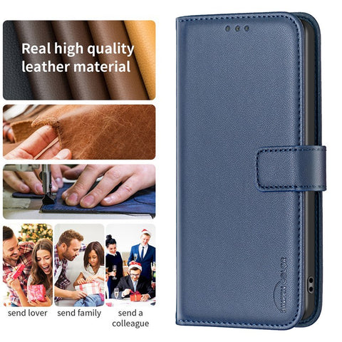 BINFEN COLOR BF17 For Xiaomi 11 Lite 5G NE / Mi 11 Lite 5G / 4G Cell Phone Stand PU Leather Case Wallet Phone Cover