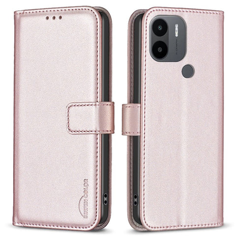 Phone Case for Xiaomi Redmi A1 4G / A1+ 4G / A2 4G / A2+ 4G / Poco C50 4G BINFEN COLOR BF17 Leather Wallet Stand Cover