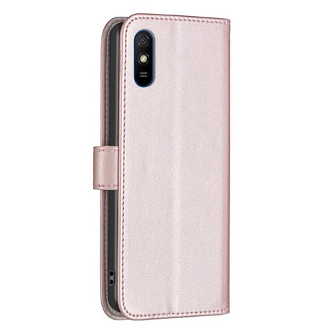 BINFEN COLOR BF17 Shockproof Leather Case for Xiaomi Redmi 9A , Wallet Stand Cell Phone Cover