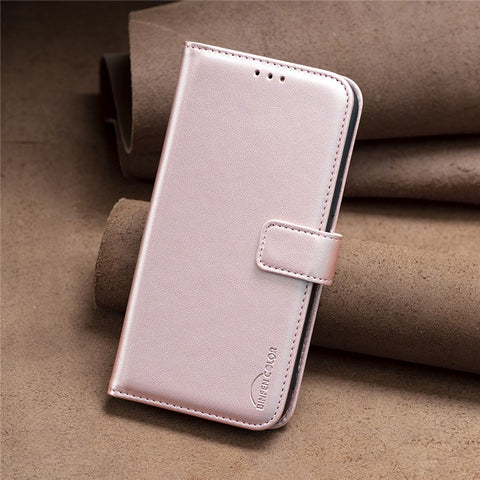 BINFEN COLOR BF17 Shockproof Leather Case for Xiaomi Redmi 9A , Wallet Stand Cell Phone Cover