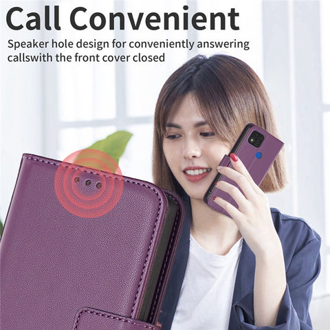BINFEN COLOR BF17 Wallet Case for Xiaomi Redmi 9C / Redmi 9C NFC / Redmi 10A / Poco C31 Stand Leather Phone Cover