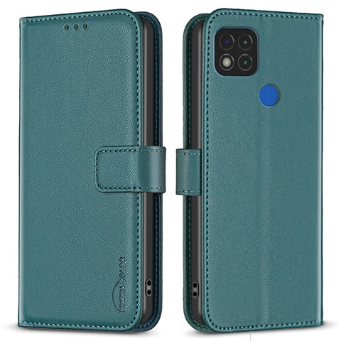 BINFEN COLOR BF17 Wallet Case for Xiaomi Redmi 9C / Redmi 9C NFC / Redmi 10A / Poco C31 Stand Leather Phone Cover