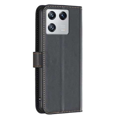 BINFEN COLOR BF17 Phone Stand Case for Xiaomi 13 PU Leather Protective Wallet Cover