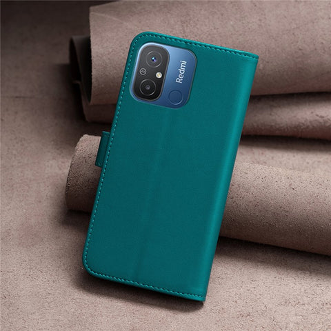 BINFEN COLOR BF17 For Xiaomi Poco C55 4G / Redmi 12C 4G Phone Case PU Leather Wallet Stand Phone Cover