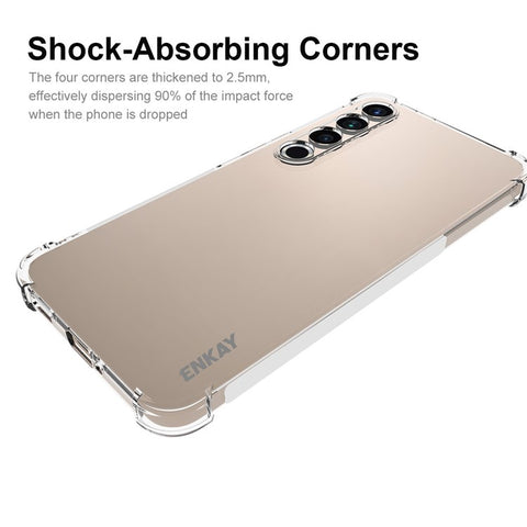 ENKAY HAT PRINCE For Meizu 20 Pro Shockproof Smartphone Case Clear Anti-slip Strip Edge TPU Phone Cover