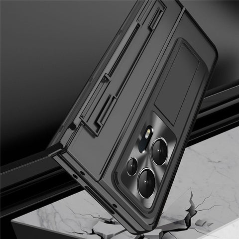 For Oppo Find N2 5G Folding Phone Case Hard PC Phone Cover with Kickstand Function and Stylus Pen