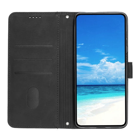 For Samsung Galaxy M14 5G / F14 5G Leather Case Heart Shape Stand Wallet Phone Cover with Shoulder Strap