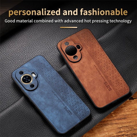 AZNS For Huawei nova 11 Pro / nova 11 Ultra Imprinted Phone Case PU Leather+TPU Phone Cover