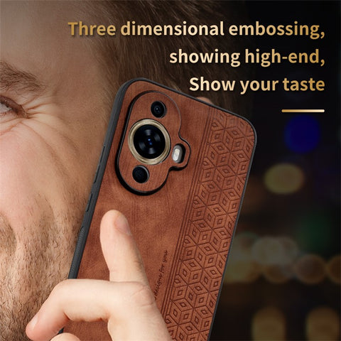 AZNS For Huawei nova 11 Pro / nova 11 Ultra Imprinted Phone Case PU Leather+TPU Phone Cover