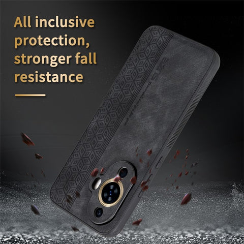 AZNS Imprinted Phone Case for Huawei nova 11 / nova 12s 4G / nova 12 Lite 4G , PU Leather Coated TPU Smartphone Cover