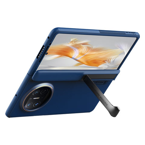 NILLKIN Super Frosted Shield Fold for Huawei Mate X3 5G PC + TPU Phone Case Anti-Slip Matte Kickstand Cover