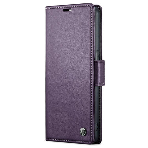 For Oppo Reno8 5G (Global) Leather Case CASEME 023 RFID Blocking 3 Card Slot Mobile Cover