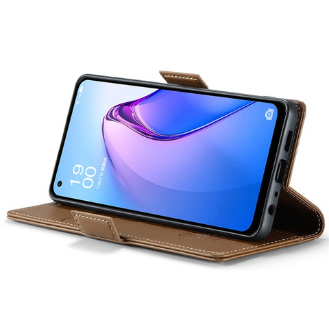 For Oppo A96 (China) 5G / Reno7 Z 5G / Reno7 Lite 5G / Reno8 Lite 5G / F21 Pro 5G / Reno8 Z 5G Leather Case CASEME 023 RFID Blocking Card Slot