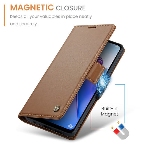 For Oppo A96 (China) 5G / Reno7 Z 5G / Reno7 Lite 5G / Reno8 Lite 5G / F21 Pro 5G / Reno8 Z 5G Leather Case CASEME 023 RFID Blocking Card Slot