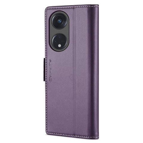 For Oppo Reno8 T 5G / A1 Pro 5G Leather Case CASEME 023 RFID Blocking 3 Card Slot Mobile Cover