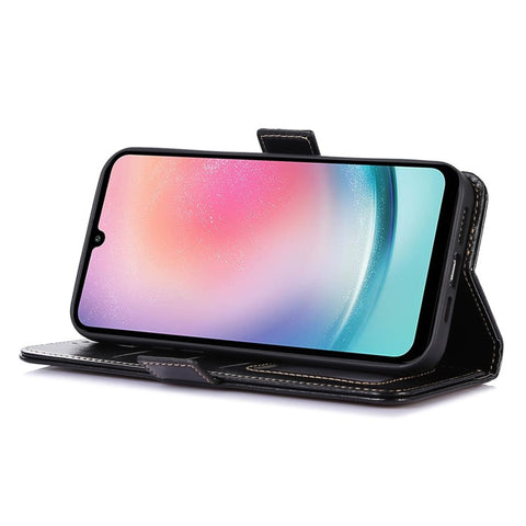 ABEEL For Samsung Galaxy M54 5G / F54 5G PU Leather Phone Cover Crazy Horse Texture Stand Wallet Case