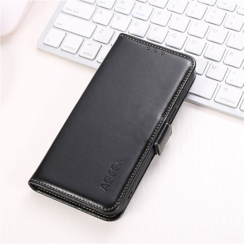 ABEEL For Samsung Galaxy M54 5G / F54 5G PU Leather Phone Cover Crazy Horse Texture Stand Wallet Case