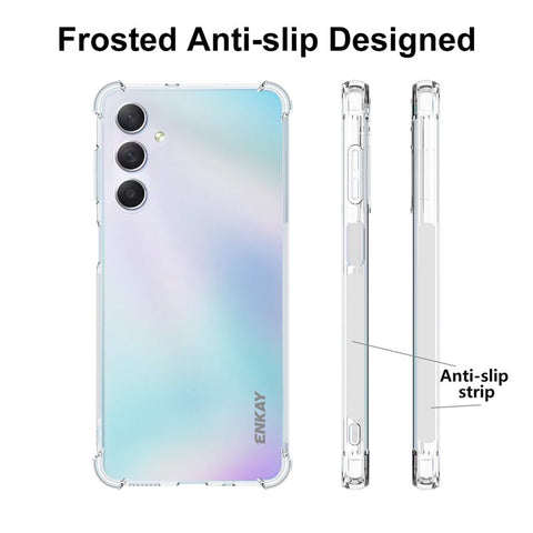 ENKAY HAT PRINCE For Samsung Galaxy M54 5G / F54 5G Soft TPU Cover Clear Phone Case with High Aluminium-silicon Glass Film