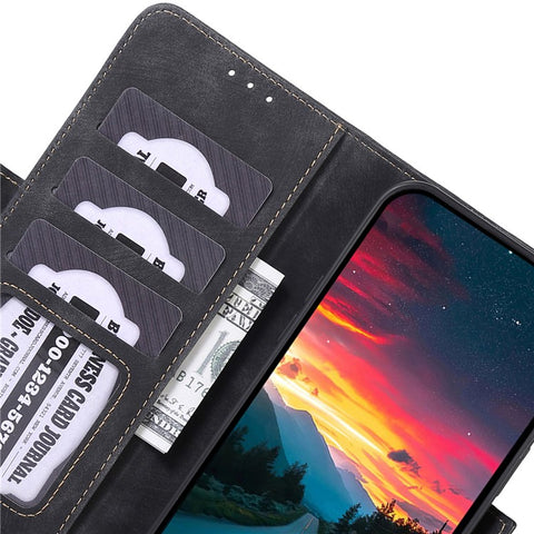 ABEEL For Samsung Galaxy M54 5G / F54 5G TPU+PULeather Cell Phone Stand Case Wallet Retro Texture Cover
