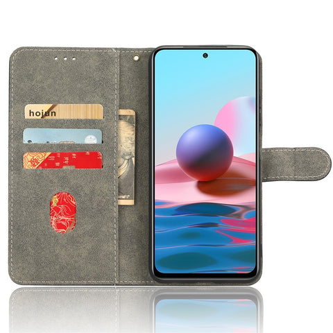For Xiaomi Poco M5s 4G / Redmi Note 10 4G / Note 10S 4G / Note 11 SE (India) 4G RFID Blocking Mobile Phone PU Leather Stand Case Wallet Cover