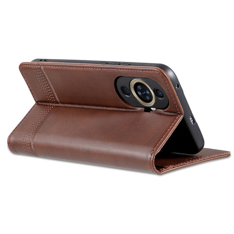 AZNS For Huawei nova 11 / nova 12s 4G / nova 12 Lite 4G Magnetic Closing PU Leather Phone Case Flip Wallet Stand Cover