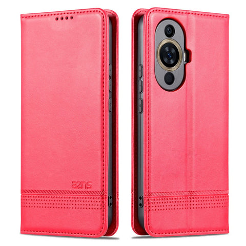 AZNS For Huawei nova 11 / nova 12s 4G / nova 12 Lite 4G Magnetic Closing PU Leather Phone Case Flip Wallet Stand Cover