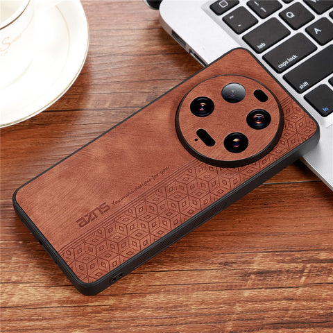AZNS For Xiaomi 13 Ultra PU Leather+TPU Mobile Phone Case Imprinted Pattern Smartphone Shell Cover