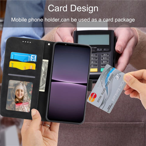 DIERFENG DF-03 for Samsung Galaxy M54 5G / F54 5G Phone Case Lines Imprinted Leather Wallet Stand Cover