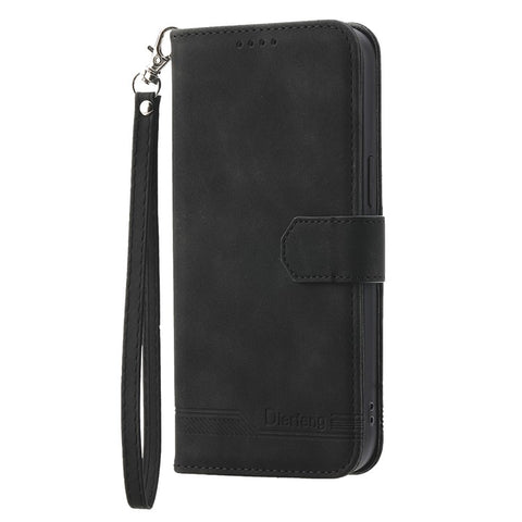 DIERFENG DF-03 for Samsung Galaxy M54 5G / F54 5G Phone Case Lines Imprinted Leather Wallet Stand Cover