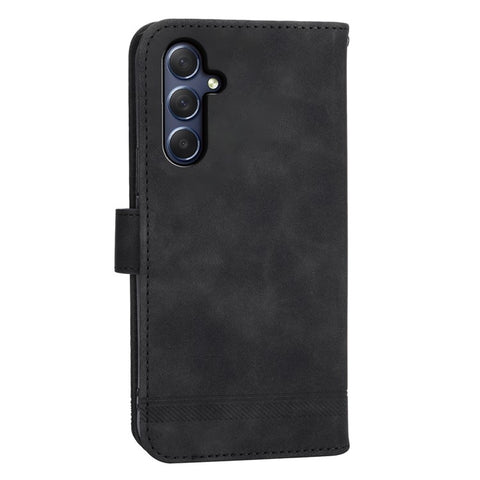 DIERFENG DF-03 for Samsung Galaxy M54 5G / F54 5G Phone Case Lines Imprinted Leather Wallet Stand Cover