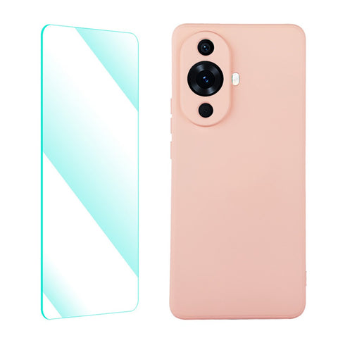 ENKAY HAT PRINCE For Huawei nova 11 / nova 12s 4G / nova 12 Lite 4G Liquid Silicone Phone Case Cover with Screen Protector