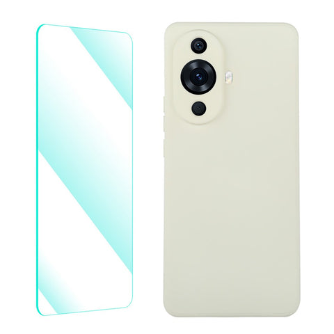 ENKAY HAT PRINCE For Huawei nova 11 / nova 12s 4G / nova 12 Lite 4G Liquid Silicone Phone Case Cover with Screen Protector