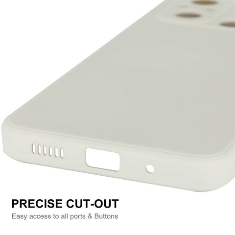 ENKAY HAT PRINCE For Xiaomi Poco C55 4G / Redmi 12C 4G Liquid Silicone Case Straight Edge Camera Protection Phone Cover