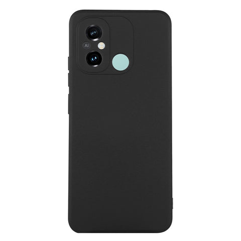 ENKAY HAT PRINCE For Xiaomi Poco C55 4G / Redmi 12C 4G Liquid Silicone Case Straight Edge Camera Protection Phone Cover