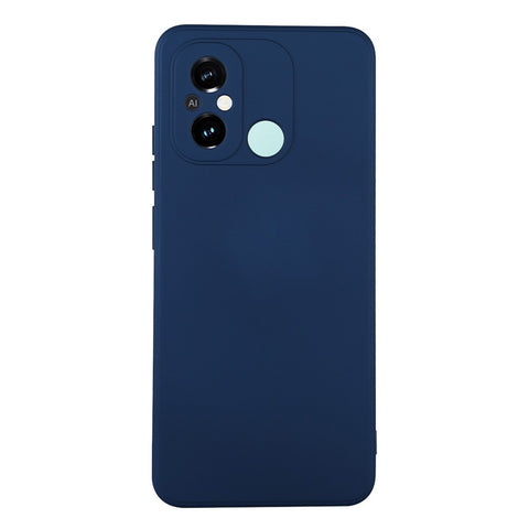 ENKAY HAT PRINCE For Xiaomi Poco C55 4G / Redmi 12C 4G Liquid Silicone Case Straight Edge Camera Protection Phone Cover