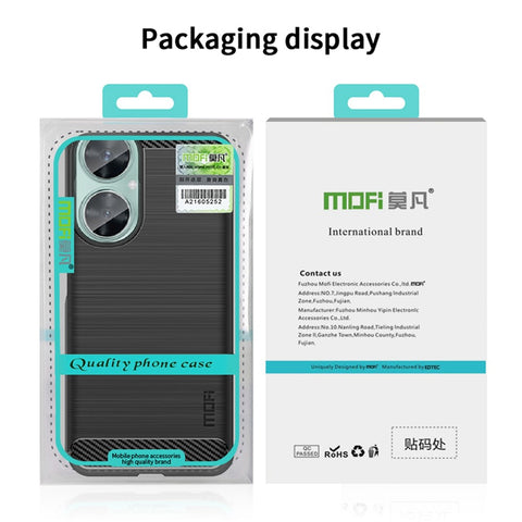 MOFI JK TPU Series-1 for Huawei nova 11i / Maimang 20 Soft TPU Phone Case Carbon Fiber Brushed Phone Cover