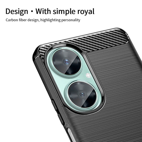 MOFI JK TPU Series-1 for Huawei nova 11i / Maimang 20 Soft TPU Phone Case Carbon Fiber Brushed Phone Cover