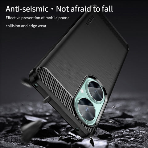 MOFI JK TPU Series-1 for Huawei nova 11i / Maimang 20 Soft TPU Phone Case Carbon Fiber Brushed Phone Cover