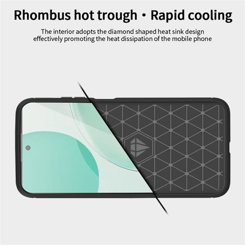 MOFI JK TPU Series-1 for Huawei nova 11i / Maimang 20 Soft TPU Phone Case Carbon Fiber Brushed Phone Cover