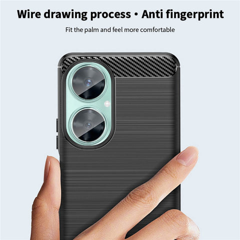 MOFI JK TPU Series-1 for Huawei nova 11i / Maimang 20 Soft TPU Phone Case Carbon Fiber Brushed Phone Cover