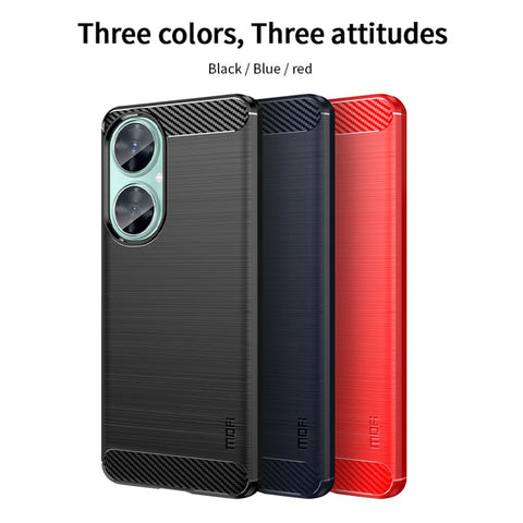 MOFI JK TPU Series-1 for Huawei nova 11i / Maimang 20 Soft TPU Phone Case Carbon Fiber Brushed Phone Cover