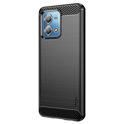 MOFI JK TPU Series-1 Phone Case for Motorola Moto G Stylus (2023) Carbon Fiber Soft TPU Brushed Phone Cover