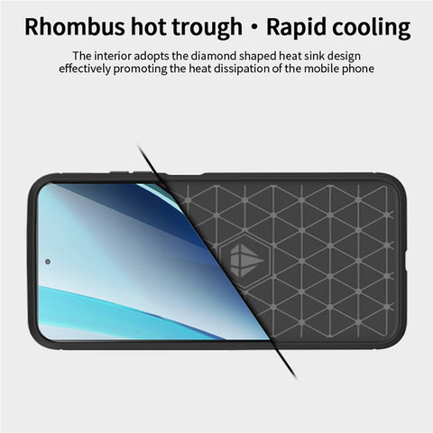 MOFI JK TPU Series-1 Phone Case for Motorola Moto G Stylus (2023) Carbon Fiber Soft TPU Brushed Phone Cover